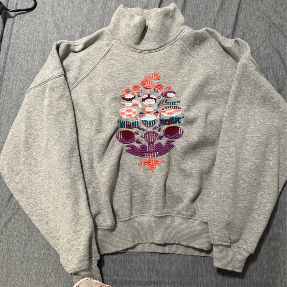 Free People mockneck sweatshirt